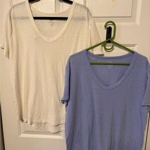 GAP Linen Blend T-Shirt XL Tall x2